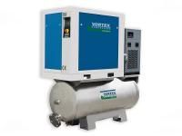 Безмасляный винтовой компрессор с ресивером и осушителем Vortex VOFS TD 3.7кВт