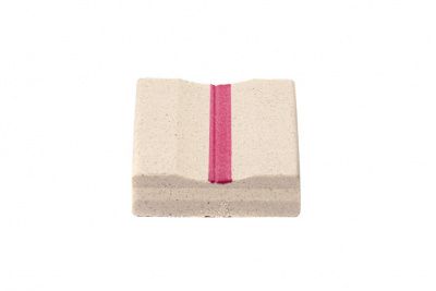 Керамическая подкладка прямоугольная КЕДР КП-13К (ширина 27 мм, канавка 13 мм скругленная, длина 600 мм)